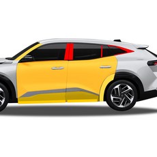 디케이몰 르노 필랑트 PPF 필름 B C 필러 부분구매, 1개, 무광 PPF