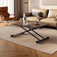 접이식 이동식 티테이블 거실 소파 높이조절 다용도 보조 테이블, S-03