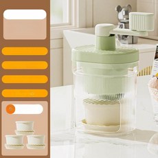 가정용 소형 수동 제빙기 손잡이 아이스 크러셔 스무디 제조기, 1개 3개 + 6개