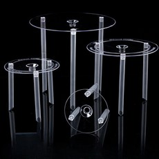 케이크 지지대 디저트 받침대, 5개, 8_투명 파이프 지지대 10인치 5개