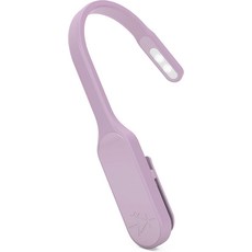 마이티 브라이트 오리지널 충전 클립 켜짐 USB 충전식 책 조명 따뜻한 LED 독서등 유연하고 희미하며 한 번 시 최대 60시간 동안 지속됩니다 라벤더