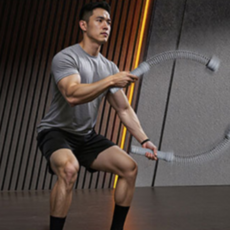 퀘인트 가정용 홈트 배틀로프, 1개, 그레이