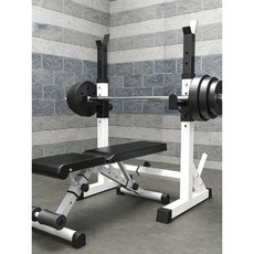 스쿼트 랙 벤치프레스 거치대 중량봉 정리대 접이식, 스쿼트+접이식+80KG 친환경