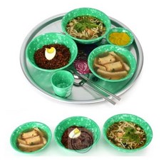 이지리치 국내산 쑥멜라민 우동그릇 소 추억의분식집그릇 레트로그릇, one, 1개