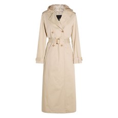 애드 벨트 후드 트렌치 코트