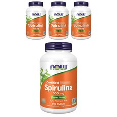NOW Foods 螺旋藻500mg素食錠, 500顆, 4罐