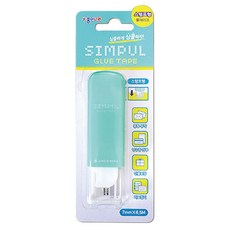 종이나라 심풀 테이프 스탬프형 풀 테이프 미술 꾸미기 만들기 공예 사무용 랜덤