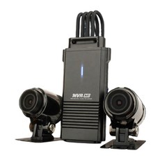 지넷 오토바이 바이크 2채널 FHD 블랙박스 32GB, 그레이(본체), 블랙(카메라), MVR M1