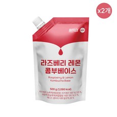 [것플렉스] 라즈베리 레몬 콤부 베이스 500ml x 2개 /콤부차 카페메뉴 바리스타 업소용 대용량
