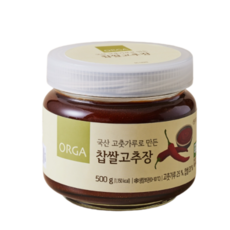 풀무원 올가 찹쌀 고추장, 1개, 500g