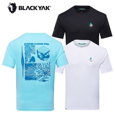 [블랙야크24년SS 남여공용 하절기 그래픽 반팔 라운드티 C볼더섹션그래픽티 1BYTSM4902
