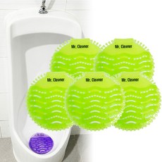 Mr. 소변기 탈취 패드 (사과향) 5개 남자 소변기 탈취제