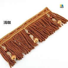 커튼 및 소파용 레이스 트림 액세서리 꼬임 비즈 장식 요소 금색 파란색 14cm 로프, 01 11 meters, 06 e