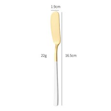 日式牛油刮 304不鏽鋼黃油鏟 奶酪果醬塗抹器, 白金, 1個