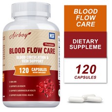 120개입 혈류 관리 - 깨끗한 정맥 혈액 순환 심혈관 건강, 2개, 60정