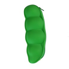 신선한 인싸템 야채필통 채소필통 과일필통 귀여운파우치 실리콘필통, 완두콩, 1개