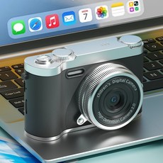 復古CCD數位相機 高清高像素 可自拍 學生入門隨身小型卡片相機, 黑色, 1個