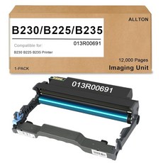 Allton B230 B225 B235 드럼 유닛 호환 013R00691 블랙 이미징 키트 프린터 12 000페이지(1팩 블랙), B230 B225 B235 드럼 유닛 호환 Xerox