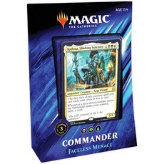 Magic The Gathering Commander Faceless Menace 2019, 1個, 魔法風雲會  指揮官 卡牌 [紅綠白],足量薄套