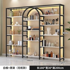 진열장 LED 캐비닛 매장용 매니큐어 디피, J. 블랙 프레임 화이트 보드 180cm