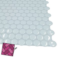 땡땡이 스티커타일 월타일스티커 백색 043 33786EA 1(EA)