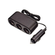 YSA 汽車擴充插座 多功能車用充電器 智能電壓監控 擴展電源, 1個, 2