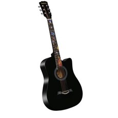 어쿠스틱기타 여성용 클래식 기타 통기타 입문용 초보, D.38인치블랙로즈선물+튜너