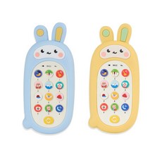 1살아기첫핸드폰 실리콘케이스 열탕소독 DQ EQ 이큐, 토끼
