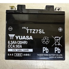 YUASA 湯淺 TTZ7SL 機車電池 加強型 AGM密閉型 即用式, 1個