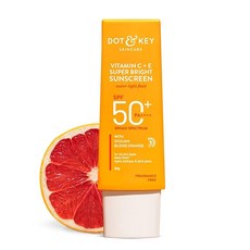 DOT & KEY Vitamin C + E Super Bright Sunscreen Spf 50 |Water-Light UVA/UVB & Blue Light Protection, 1개