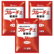 하우스푸즈 대용량 우유랑 섞기만 하면 후르체 딸기, 1kg, 1개입, 3개