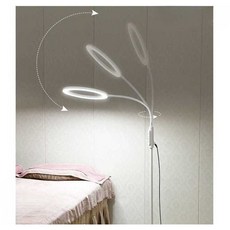 뷰티 램프 피부관리실 미용실 LED 플로어램프 뷰티샵, 블랙 스탠드 + 2색 조광 10와트