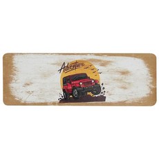 收納王妃 珪藻土洗漱墊 車子系列 24 x 8 x 0.9cm 3入, Adrenture, 1組