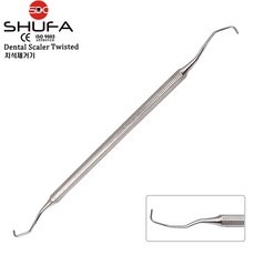 SHUFA 슈파 고급 스테인리스 치석제거기 탐침 무딘형 (길이170mm 치과용탐침 / Dental Scaler Twisted), 1개