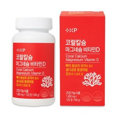 코랄 칼슘 마그네슘 비타민D 임신 출산 갱년기 여성 약해진 뼈 치아 신경 근육 피 혈액 골다공증 약 국, 1개, 120정