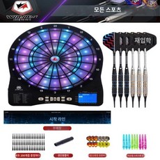 벽걸이발광다트판 호프집 전자 다트 술집 게임 펜션 오락실 다트게임기 놀이 실내 가정용 보드게임, C. 전문 다트 6개(다트 헤드 150개), 1개