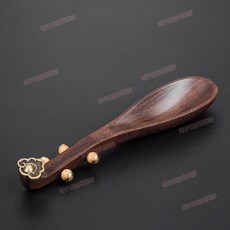 黑檀木琵琶茶勺 花梨木取茶匙, 1個, 黑檀琵琶茶勺-禮盒裝