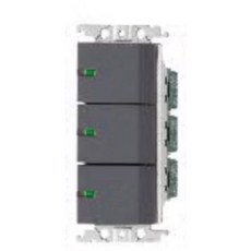 Panasonic國際牌 GLATIMA 埋入式螢光三切開關, 1個, 灰色,220V