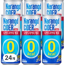 나랑드사이다 제로, 245ml, 24개