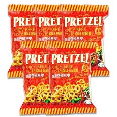 SAMJIN 미니 PRETZEL 매콤한비프맛 85g 5개 CH2048968, 1개