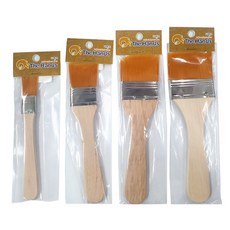 평붓 2호 미니페인트 붓, 단품, 1개