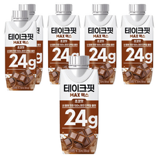 테이크핏 맥스 초코맛 드링크믹스 RTD, 250ml, 6개