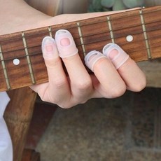 사무용 손가락 골무 실리콘 보호, 화이트S 1개입, 1개