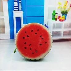 귀여운 라운드 우드 그레인 부드러운 플러시 의자 좌석 쿠션 베개 홈 자동차 장식 그루터기 모양의, [02] 33x33, 02 2