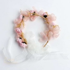 LM6 로망스 플라워 화관 예식장꽃장식 웨딩화관