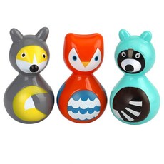 영유아 오감발달 귀여운동물 미니오뚝이3종 3개월부터 8개월 육아필수템 인형