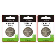 굿앤굿스 현대기아 카드키용 CR2412 리튬 배터리, 3개, 1매입