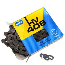KMC 자전거 체인 HV408 / 6단 7단 21단 체인 프리휠용 체인링크포함, 1개