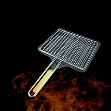 캠핑 글램핑 바베큐 생선 고기 굽기 석쇠 + 받침대