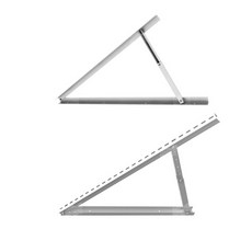 삼각형 알루미늄 조절식 태양광 패널 마운팅 브래킷 접이식 틸트 레그 RV 지붕용), 01 빠른  Mainland